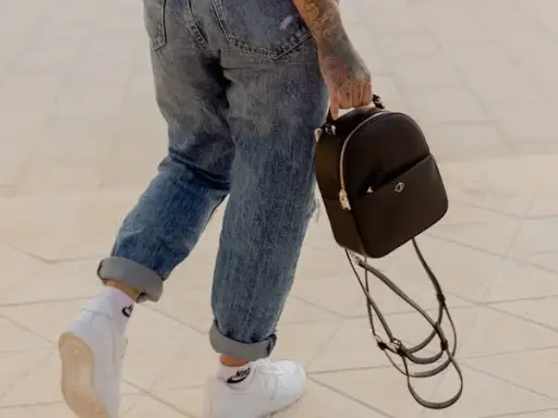 Faux Leather Backpack
