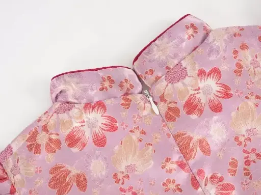 Floral Silk Cheongsam Dress
