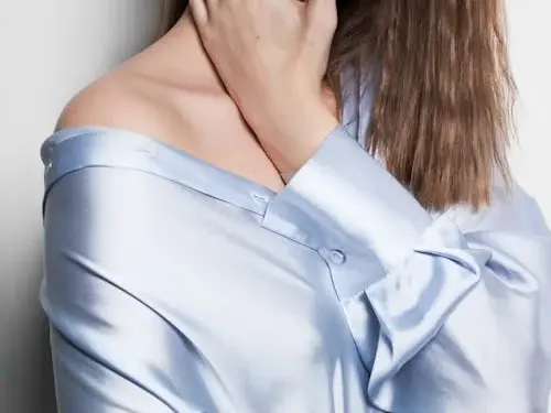  Silk Collar Blouse